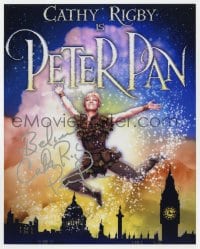 3d783 CATHY RIGBY signed color 8x10 REPRO still 1990s great artwork of her as Broadway's Peter Pan!