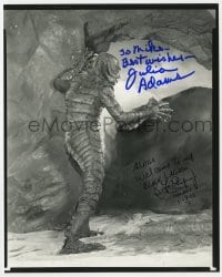 3d793 CREATURE FROM THE BLACK LAGOON signed 8x10 REPRO still 2003 by Julie Adams AND Ben Chapman!