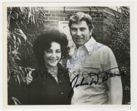 3d818 ELIZABETH TAYLOR/JOHN WARNER signed 8.25x10 REPRO still 1970s when they were husband & wife!