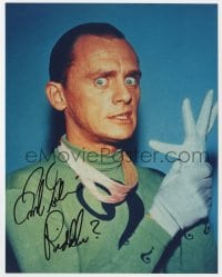 3d824 FRANK GORSHIN signed color 8x10.25 REPRO still 2001 great portrait as The Riddler from Batman!