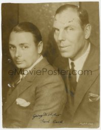 3d509 GEORGE K. ARTHUR/KARL DANE signed 7.25x9.25 still 1920s great c/u of the silent comedy team!