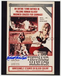 3d841 HERSCHELL GORDON LEWIS signed color 8x10 REPRO still 2002 one-sheet from Two Thousand Maniacs!