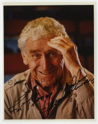 3d851 JAMES WHITMORE signed color 8x10 REPRO still 1990s smiling close up later in his career!