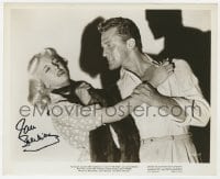 3d852 JAN STERLING signed 8.25x10 REPRO still 1980s great c/u with Kirk Douglas in Ace in the Hole!