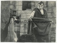 3d540 JAY ROBINSON signed 7x9.25 still 1953 close up as Caligula by prisoner in The Robe!
