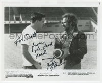 3d544 JEFF KANEW signed candid 8x9.75 still 1984 directing Keith Carradine in Revenge of the Nerds!