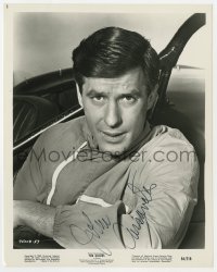 3d553 JOHN CASSAVETES signed 8x10.25 still 1964 great close up in convertible car from The Killers!