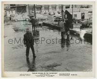 3d566 KARL MALDEN signed 8.25x10 still R1959 great far shot in On the Waterfront!