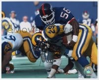 3d577 LAWRENCE TAYLOR signed color 8x10 publicity still 2000s the New York Giants NFL football star!