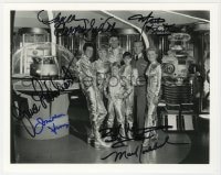 3d902 LOST IN SPACE signed 8x10 REPRO still 2001 by Angela Cartwright & FIVE other co-stars!