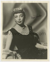 3d591 MARIE WINDSOR signed deluxe 8x10 still 1953 seated portrait from Trouble Along the Way!