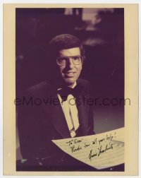 3d915 MARVIN HAMLISCH signed color 8x10 REPRO still 1980s portrait of the music composer/conductor!
