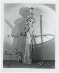 3d916 MARY CARLISLE signed 8x10 REPRO still 1980s angelic profile portrait of the pretty actress!