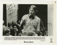 3d605 MICHAEL DINNER signed candid 8.25x10.25 still 1985 directing on the set of Heaven Help Us!