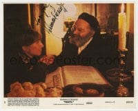 3d615 NEHEMIAH PERSOFF signed 8x10 mini LC #2 1983 close up with Barbra Streisand in Yentl!