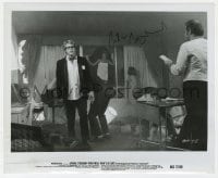3d629 PETER BOGDANOVICH signed candid 8.25x10 still 1972 with Streisand & O'Neal in What's Up Doc!