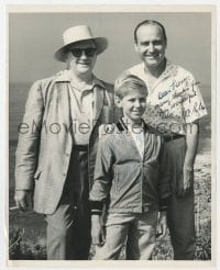 3d643 RAYMIE signed candid 8x10 still 1960 by BOTH David Ladd AND producer A.C. Lyles!