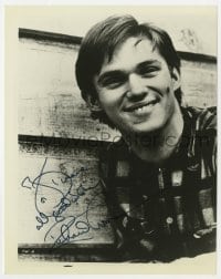 3d649 RICHARD THOMAS signed 8x9.75 TV still 1970s smiling portrait when he was in The Waltons!