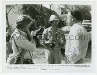 3d662 ROGER SPOTTISWOODE signed candid 8x10.25 still 1983 directing on the set of Under Fire!