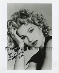 3d979 TATUM O'NEAL signed 8x10 REPRO still 2002 sexy close up resting her head on her hand!