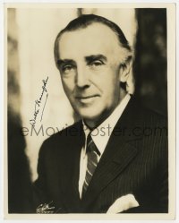 3d688 WALTER HAMPDEN signed deluxe 8x10 still 1936 great portrait in suit & tie by White!