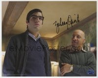 3d999 ZACHARY QUINTO signed 8x10 REPRO still 2007 great close up as the villain in TV's Heroes!
