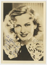 3d257 OSA MASSEN signed deluxe 5x7 fan photo 1930s great portrait of the pretty Danish actress!