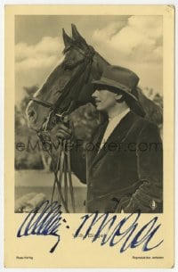 3d247 WILLY BIRGEL signed German Ross postcard 1939 great portrait of the German actor with horse!