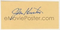 3d355 JOHN HUSTON signed 3x5 index card 1970s it can be framed & displayed with a repro!