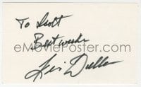3d360 KEIR DULLEA signed 3x5 index card 1970s it can be framed & displayed with a repro!
