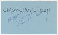 3d375 NANETTE FABRAY signed 3x5 index card 1970s it can be framed & displayed with a repro!