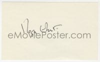 3d383 ROGER EBERT signed 3x5 index card 1980s it can be framed & displayed with a repro!