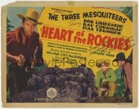 3d143 HEART OF THE ROCKIES signed TC 1937 by Ray Corrigan, who's part of The Three Mesquiteers!