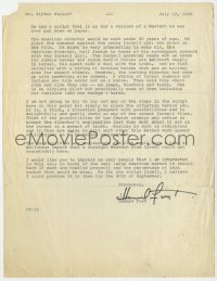 3d219 HOWARD FAST signed letter 1966 great content, saying Israeli western script is the worst ever!