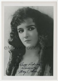 3d279 MARY PHILBIN signed 5x7 photo 1980s head & shoulders portrait of the silent leading lady!