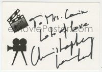 3d237 ANGELA LANSBURY signed 4x5 stationery 1990s it can be framed & displayed with a repro!