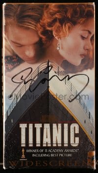 3d177 JAMES CAMERON signed VHS set 1997 Titanic, winner of 11 Academy Awards including Best Picture!