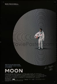 3d015 MOON signed 1sh 2009 by director Duncan Jones, great image of lonely astronaut Sam Rockwell!