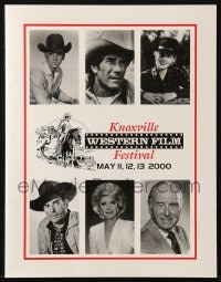 3d084 KNOXVILLE WESTERN FILM FESTIVAL signed program & 9x11 still 2000 McCarthy, Wynter & 7 others!