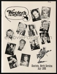 3d093 WESTERN FILM FAIR signed program 1995 by Terry Moore, Junior Coghlan & TEN other people!