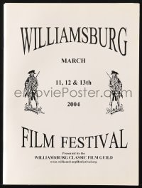 3d098 WILLIAMSBURG FILM FESTIVAL signed program & 8x10 still 2004 by Kim Darby & TEN other people!