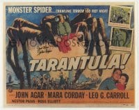 3d179 JOHN AGAR signed 11x14 REPRO 2000s great title card art from Tarantula!