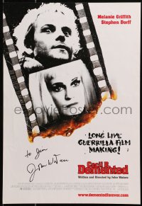 3d058 CECIL B. DEMENTED signed mini poster 2000 by John Waters, long live guerrilla film making!
