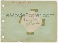 3d737 VIRGINIA O'BRIEN signed cut paper on 5x6 album page 1943 it can be framed with a repro still!