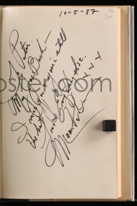 3d070 MAMIE VAN DOREN signed hardcover book 1987 her autobiography Playing The Field!