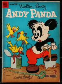 3d170 WALTER LANTZ signed comic book #26 1954 Andy Panda #26, plus 1944 8x10 still!