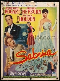 3f374 SABRINA Belgian 1955 Audrey Hepburn, Humphrey Bogart, William Holden, Wilder, different!