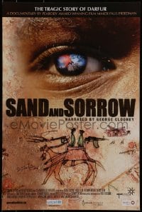 3f376 SAND & SORROW Belgian 2008 George Clooney, film maker Paul Freedman, tragic story of Darfur!