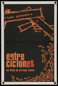 3f162 BETWEEN TWO HURRICANES silkscreen Cuban 2003 Enrique Colina's Entre Ciclones, cool art!