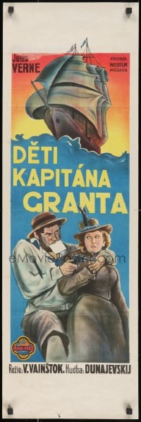 3f273 CAPTAIN GRANT'S CHILDREN Czech 12x38 1945 Vladimir Vaynshtok & Gutman's Deti Kapitana Granta!